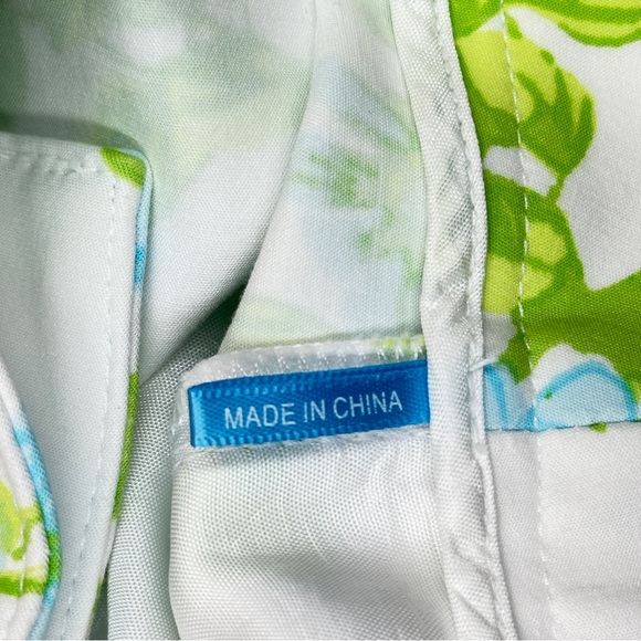 J. McLaughlin‎ Floral Mini Skirt Blue Green White Preppy Casual Skirt Size 8 - Picture 13 of 15